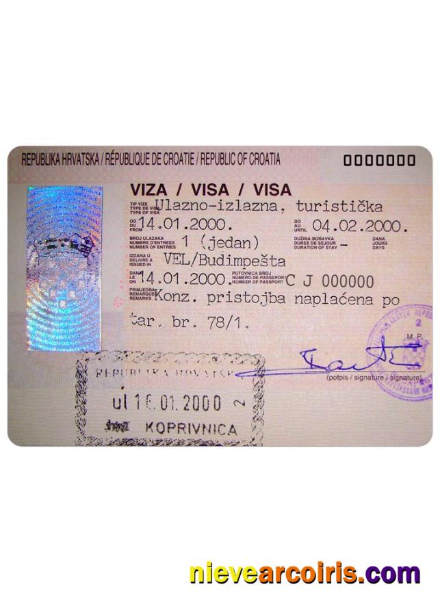 CROATIA visa